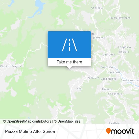 Piazza Molino Alto map