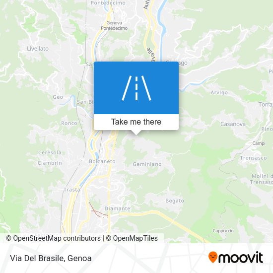 Via Del Brasile map