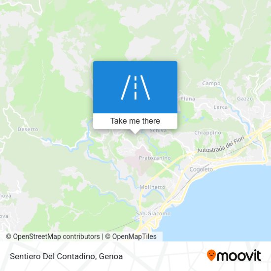 Sentiero Del Contadino map