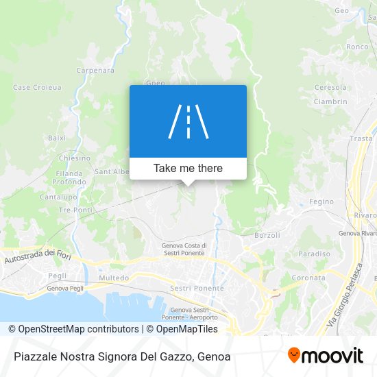 Piazzale Nostra Signora Del Gazzo map