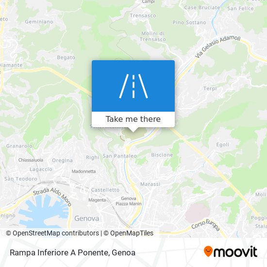 Rampa Inferiore A Ponente map