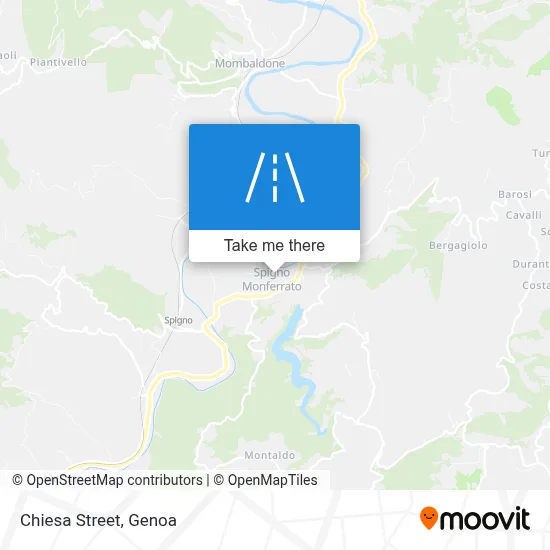 Chiesa Street map