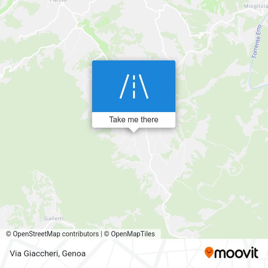 Via Giaccheri map
