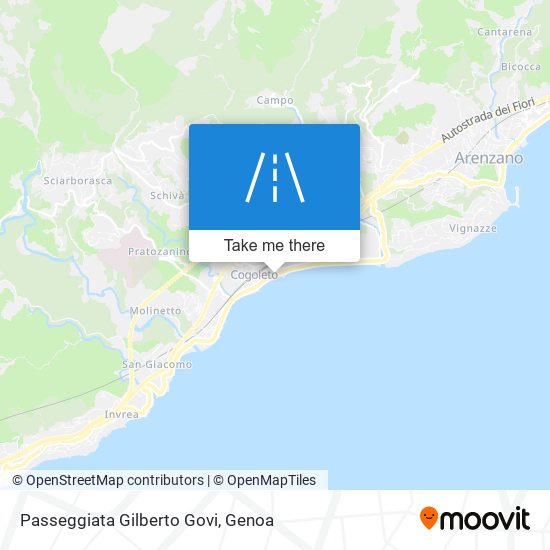 Passeggiata Gilberto Govi map