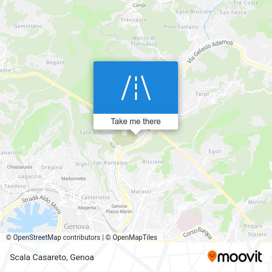 Scala Casareto map