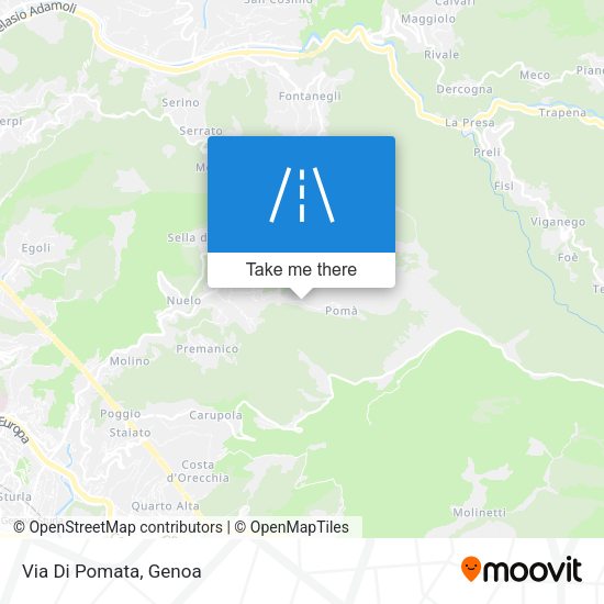 Via Di Pomata map