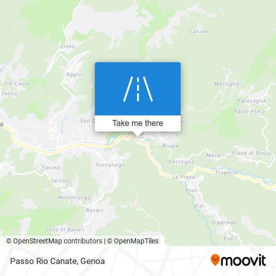 Passo Rio Canate map