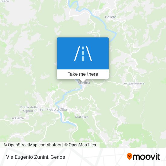 Via Eugenio Zunini map