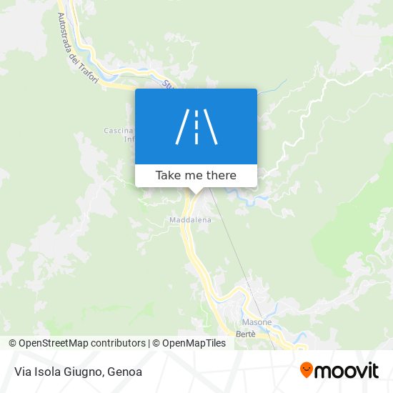 Via Isola Giugno map
