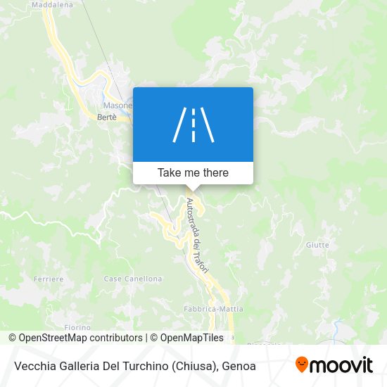 Vecchia Galleria Del Turchino (Chiusa) map