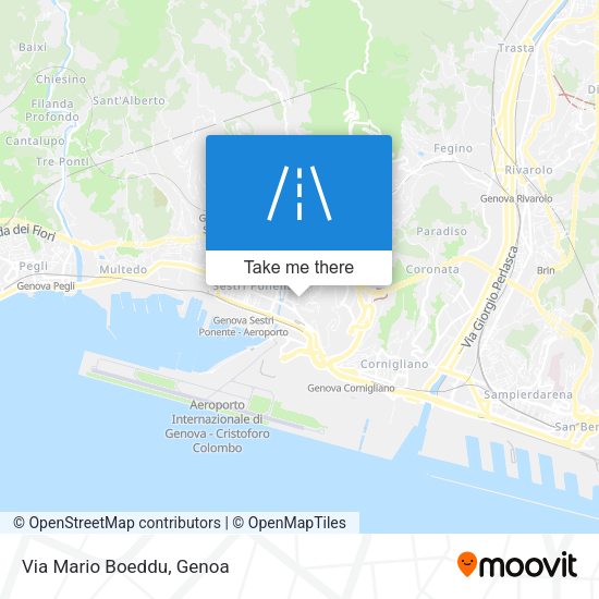 Via Mario Boeddu map