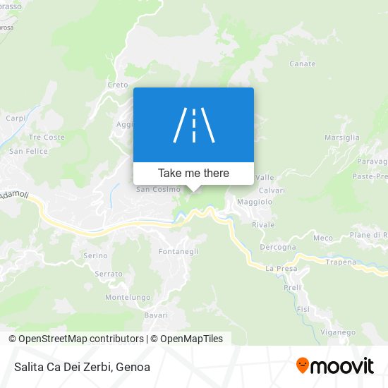 Salita Ca Dei Zerbi map