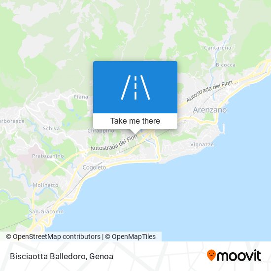 Bisciaotta Balledoro map