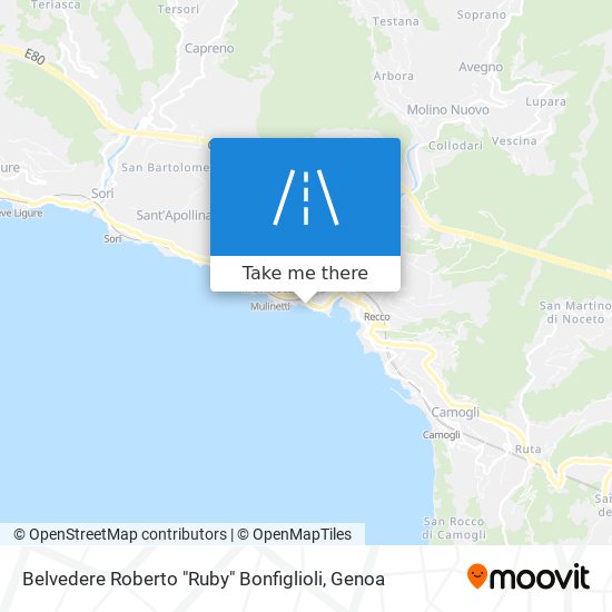 Belvedere Roberto "Ruby" Bonfiglioli map