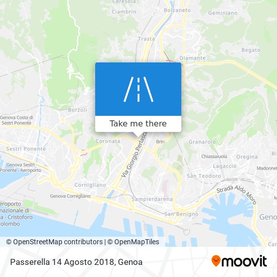 Passerella 14 Agosto 2018 map