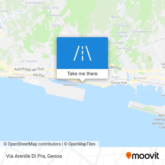 Via Arenile Di Pra map