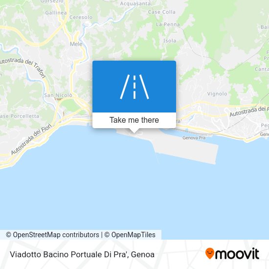 Viadotto Bacino Portuale Di Pra' map