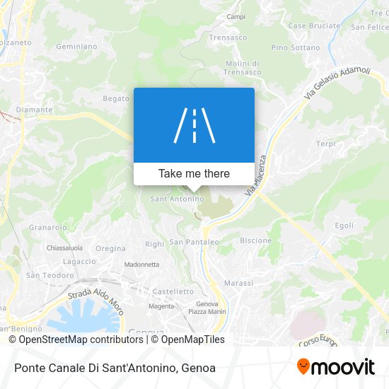 Ponte Canale Di Sant'Antonino map