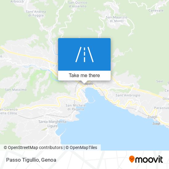 Passo Tigullio map