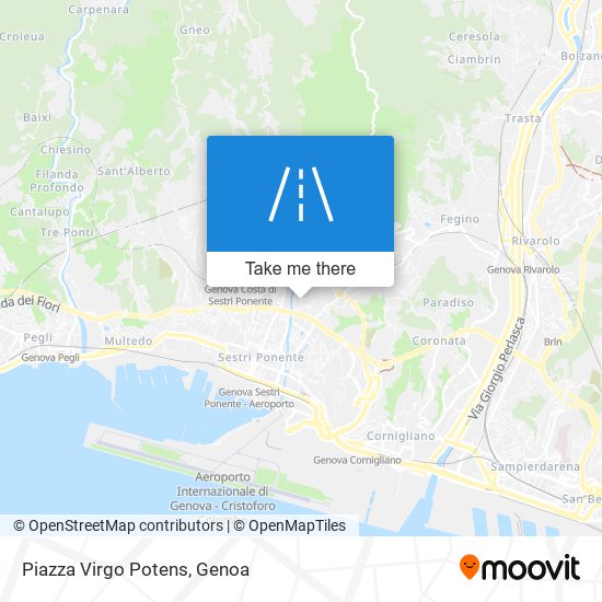 Piazza Virgo Potens map