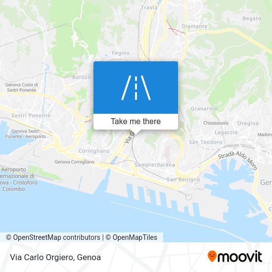 Via Carlo Orgiero map