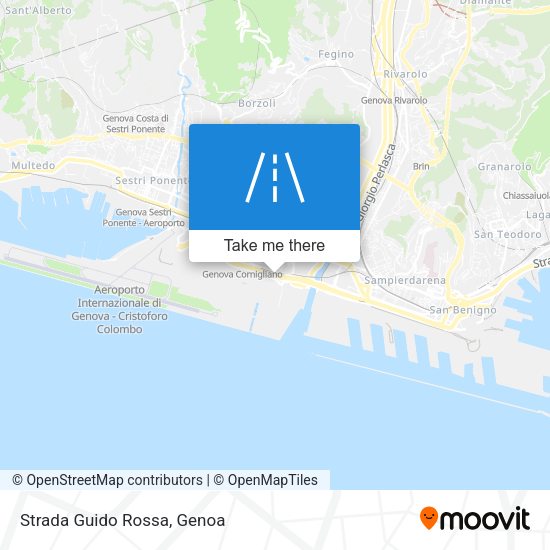 Strada Guido Rossa map