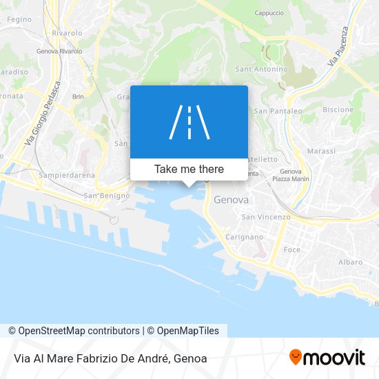 Via Al Mare Fabrizio De André map
