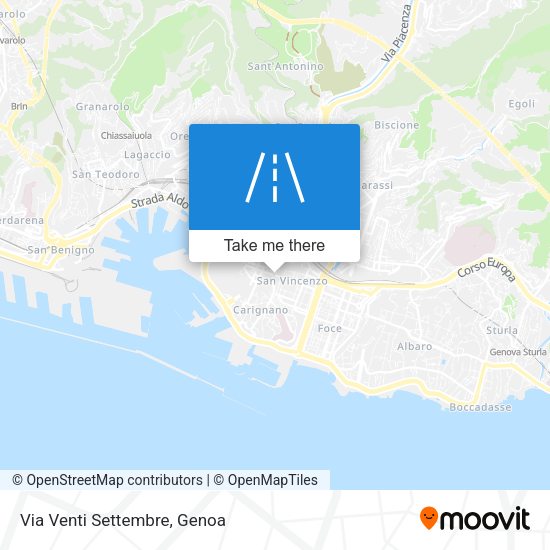 Via Venti Settembre map