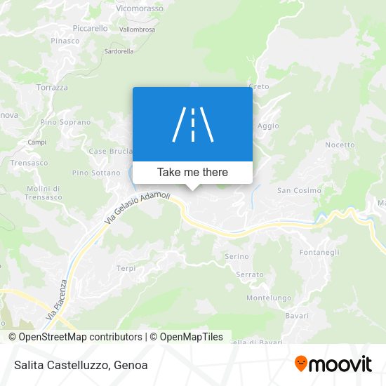 Salita Castelluzzo map
