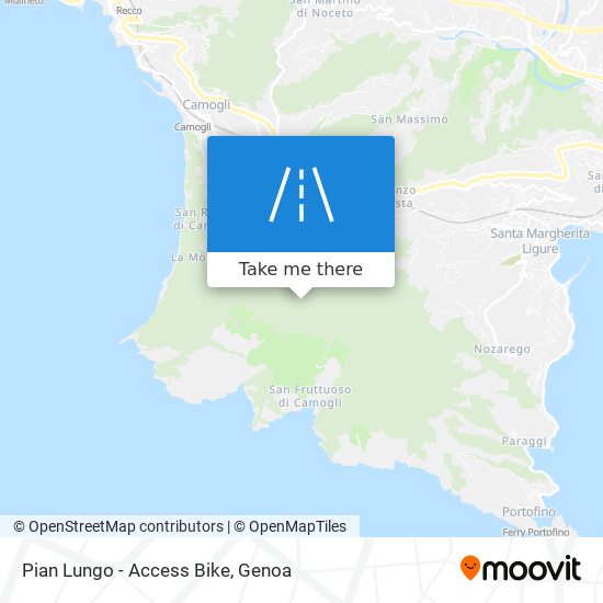 Pian Lungo - Access Bike map
