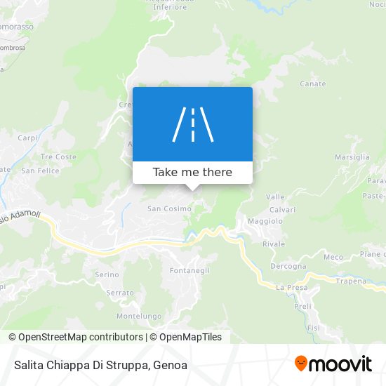 Salita Chiappa Di Struppa map