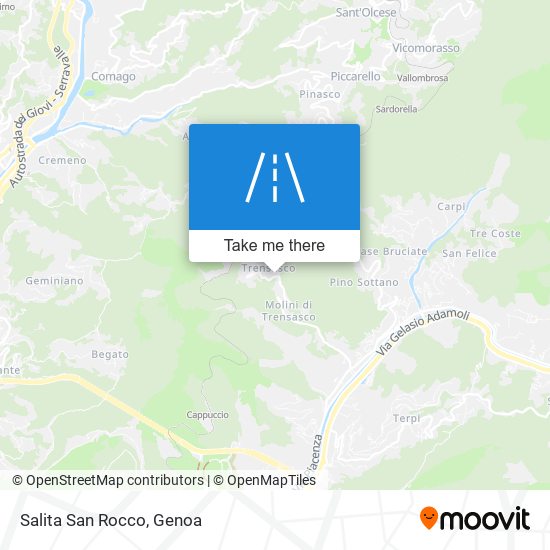 Salita San Rocco map