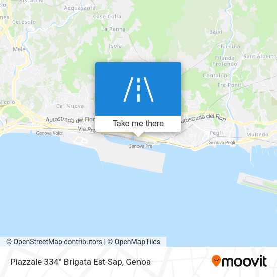 Piazzale 334° Brigata Est-Sap map