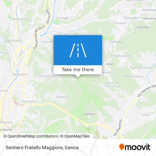 Sentiero Fratello Maggiore map