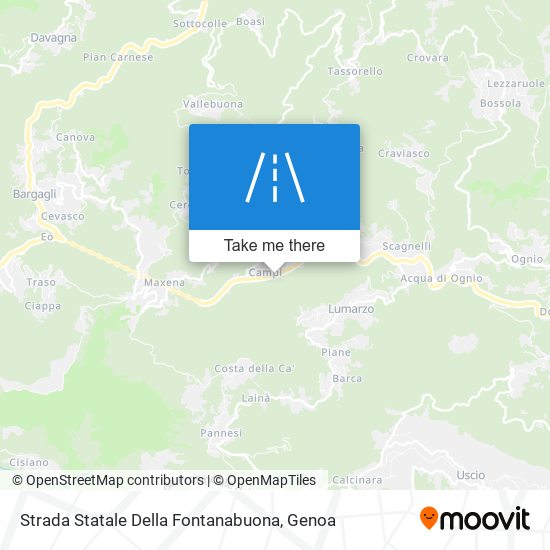 Strada Statale Della Fontanabuona map