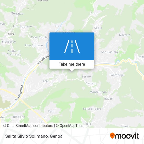 Salita Silvio Solimano map
