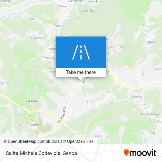 Salita Michele Codeviola map