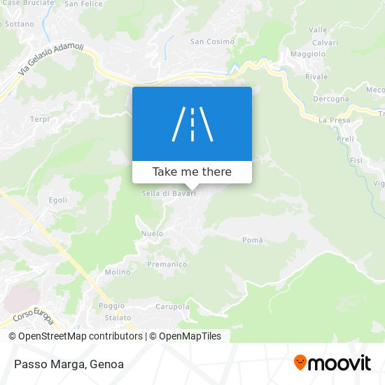 Passo Marga map