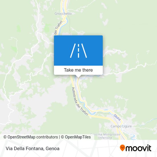 Via Della Fontana map