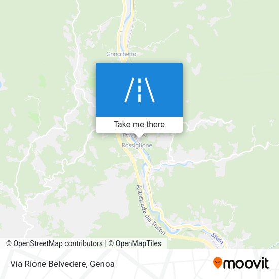 Via Rione Belvedere map