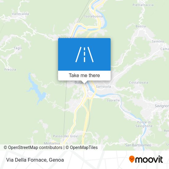 Via Della Fornace map