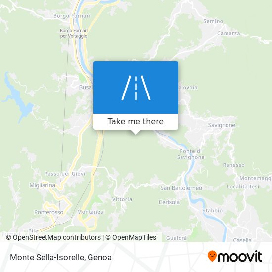 Monte Sella-Isorelle map