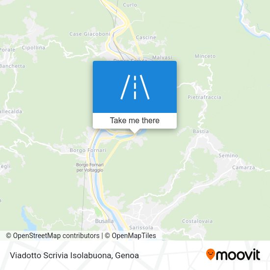 Viadotto Scrivia Isolabuona map