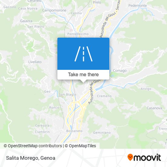 Salita Morego map