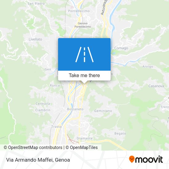 Via Armando Maffei map