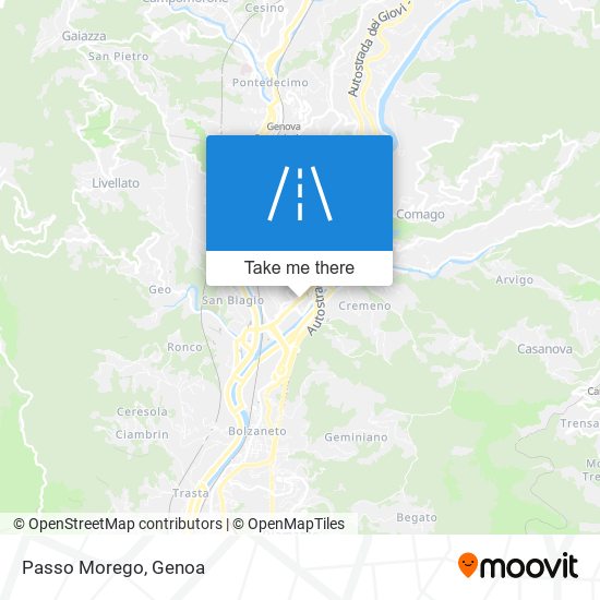 Passo Morego map