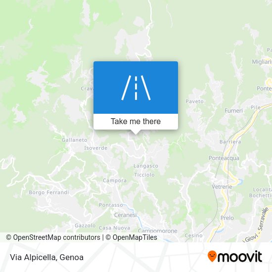 Via Alpicella map