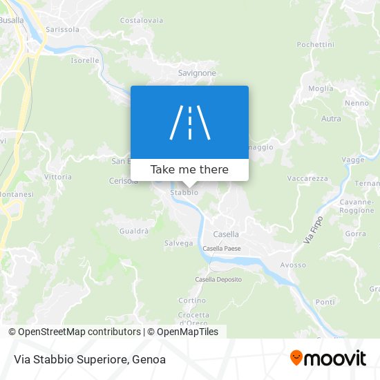 Via Stabbio Superiore map