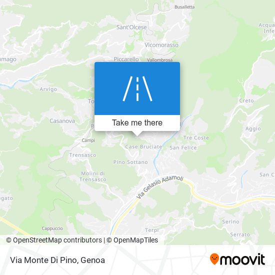 Via Monte Di Pino map