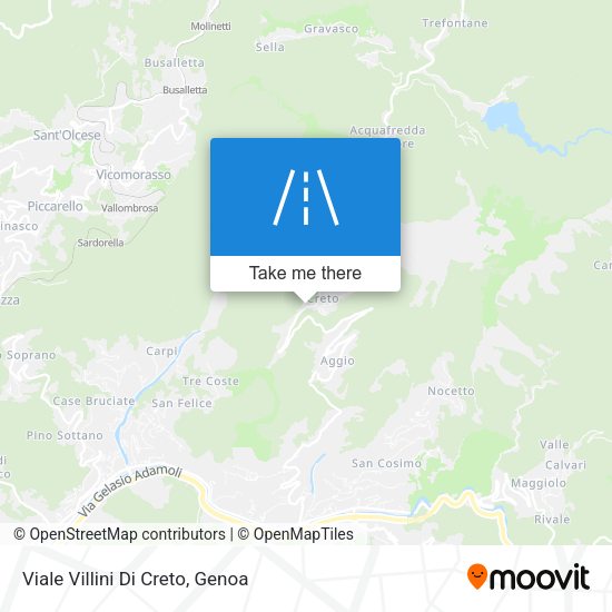 Viale Villini Di Creto map